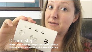 Kidde Carbon Monoxide Disarm and Disable Steps  for when the instructions don't work!