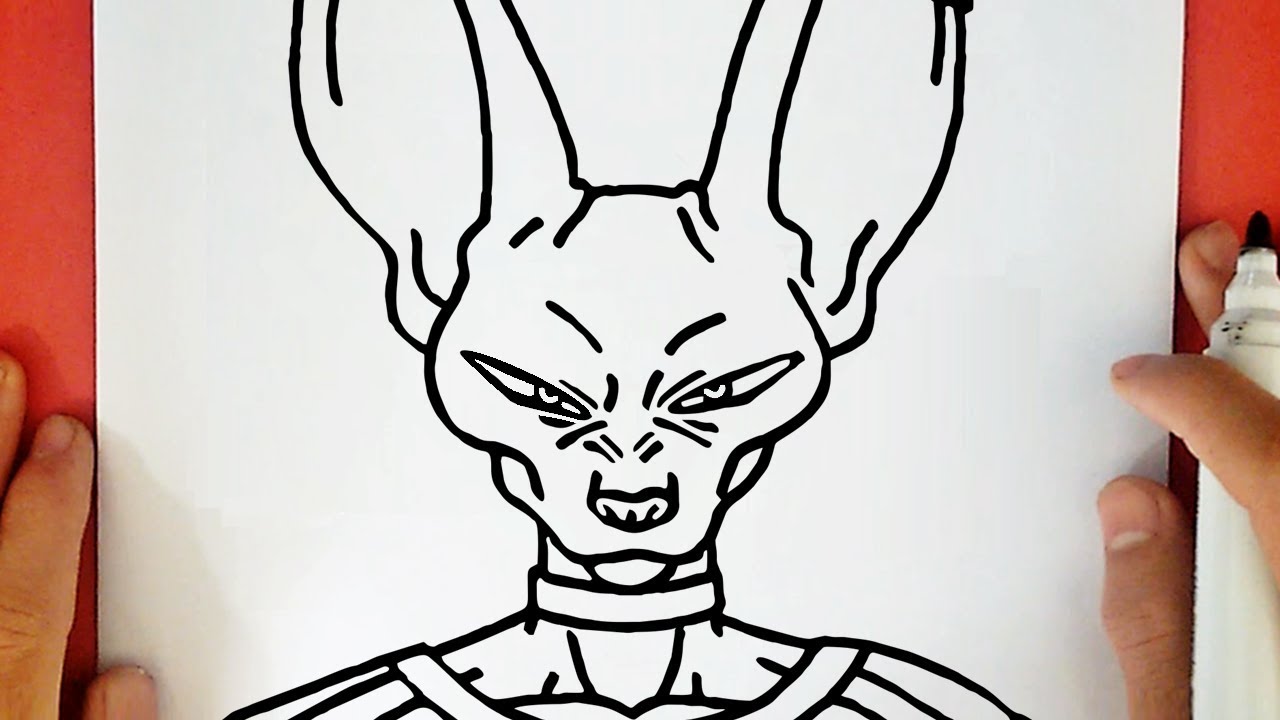 How To Draw Beerus From Dragon Ball Super Youtube