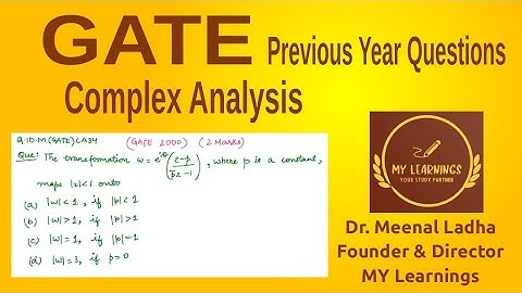 Complex Analysis, GATE 2000 Question (Q.ID.M(GATE)CA34)