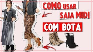 usar saia com bota