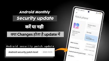What Is Android Security Patch/Level Updates ? Android Monthly Security Updates Kyu Deta Hai ?*Hindi