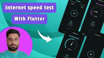 Internet speed test with Flutter