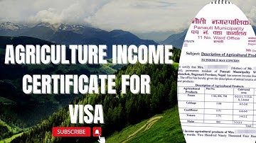ভিসা প্রক্রিয়ার জন্য কৃষি আয়ের সনদ | আর্থিক প্রয়োজনীয়তার নথি 📄 ফর্ম্যাট