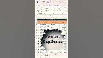 ✅Remove Duplicates in 1 Second with UNIQUE Function 😱 | Excel Hack”  #excel#shortvideo #shorts