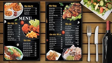 Hướng dẫn thiết kế menu đơn giản bằng Photoshop | Design Dạo