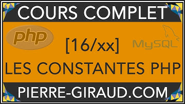 COURS COMPLET PHP MYSQL [16/xx] - Les constantes PHP