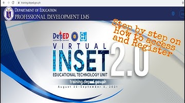 HOW TO ACCESS VIRTUAL INSET 2 0 I Teacher ANJ