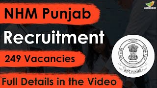 NHM Punjab Recruitment 2023 Notification | 249 Vacancies | Application Form