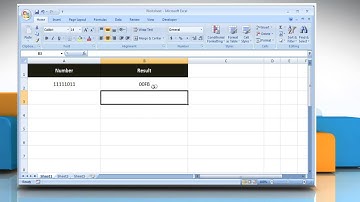 How to use the BIN2HEX function in Excel :Tutorial