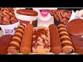 ASMR CHOCOLATE ICE CREAM *DOUBLE CHOCOLATE CONE, MARBLE CHOCOLATE 초콜릿 아이스크림 먹방 EATING SOUNDS