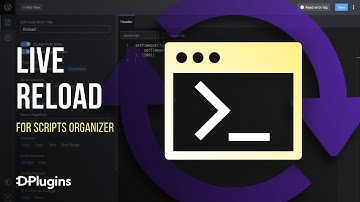 Live Reload fro Scripts Organizer