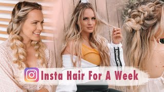 I Tried Instagram Hairstyles for A Week!  Kayley Melissa