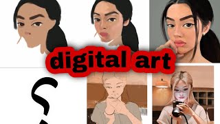 How to draw digital art by ipad-رسم دجيتال