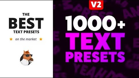 Text Presets for Animation Composer V2 - Videohive Template