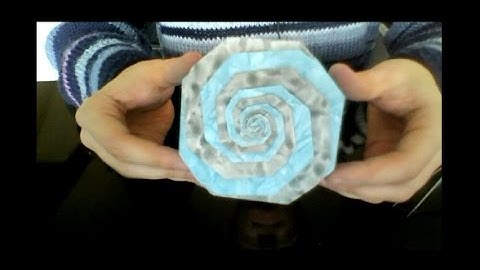 Origami spiral box (full video)
