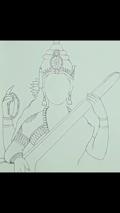 Maa Saraswati Drawing #shorts #trending #viral #youtube