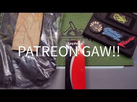 Official Patreon GAW Video! Includes a Sprint run Spyderco (with an awesome super steel!) & swag!!