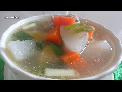 Resep Sup Ayam Lobak Putih