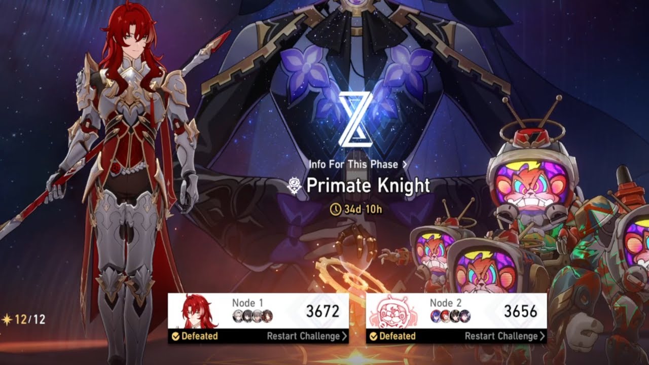 Бесплатная игра Apocalyptic Shadow Primate Knight, 4-й этап! - Honkai Star Rail