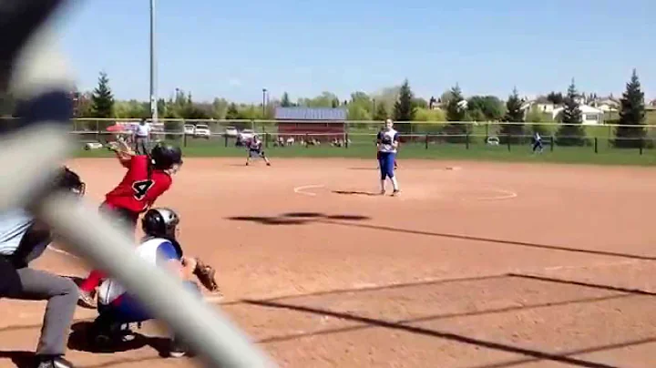 Senior Jennifer Sizemore with the strikeout vs Hol...