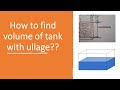 Nautical Math - How to calculate volume of tank (and mass of liquid) with ullage??