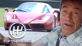 Way back in episode one of series two fifth gear, first broadcast on
7th october 2002, tiff was lucky enough to jet off italy and get some
track time with the legendary ferrari enzo., for more ...