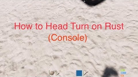 Rust Console - Head Turn Guide! (How to look while running)