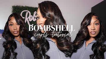 How to Achieve Perfect Bombshell Curls on a Frontal Wig | Wig Styling Tutorial