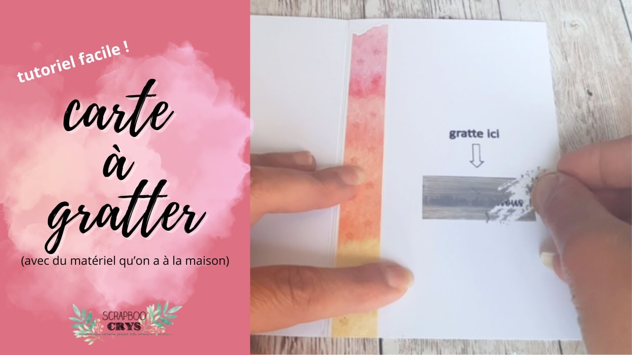 CARTES À GRATTER c'est facile avec du matériel qu'on a à la maison (idéale pour les enfants)