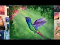 How To Paint A Hummingbird 🌺 STEP BY STEP PAINTING TUTORIAL