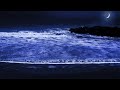 Fall Asleep Instantly on Beach at Night with Relaxing Ocean Waves Sounds | White Noise for Sleeping