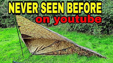 Tarp tent shelter, How to make a tarp shelter for wild camping.