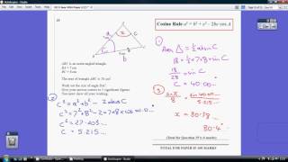 32) Edexcel GCSE Maths Higher Tier Paper 2 - 9 June 2016 Q25