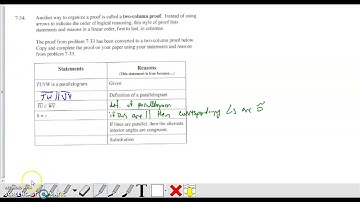 Int 2 CPM 7.1.3 Two-Column Proofs Part 1