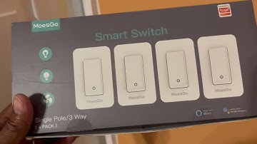 MoesGo 3 Way WiFi Wall Push Button Smart Light Switch Review, The easiest integration yet