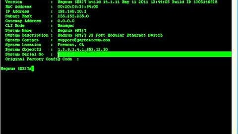 GarrettCom: Finding the Serial Number of your switch