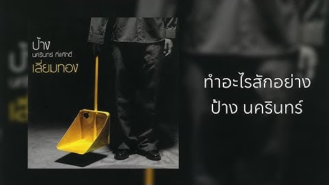 ทำอะไรสักอย่าง - ป้าง นครินทร์