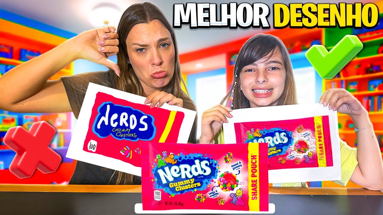 QUEM FIZER O MELHOR DESENHO COME! *Com doces dos Estados Unidos
