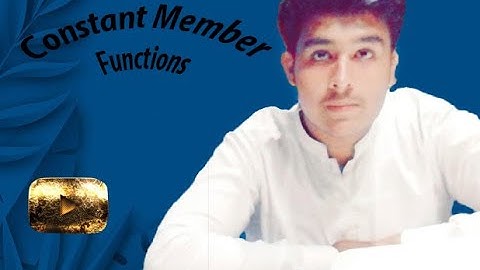 C++ CONST FUNCTION AND OBJECTS (IN HINDI/Urdu)