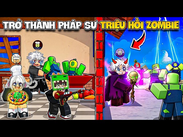 BI HUỲNH SINH TỒN CÙNG ĐỒNG BỌN TIÊU DIỆT ZOMBIE ĐỂ ... LÀM BÁNH TRONG ROBLOX