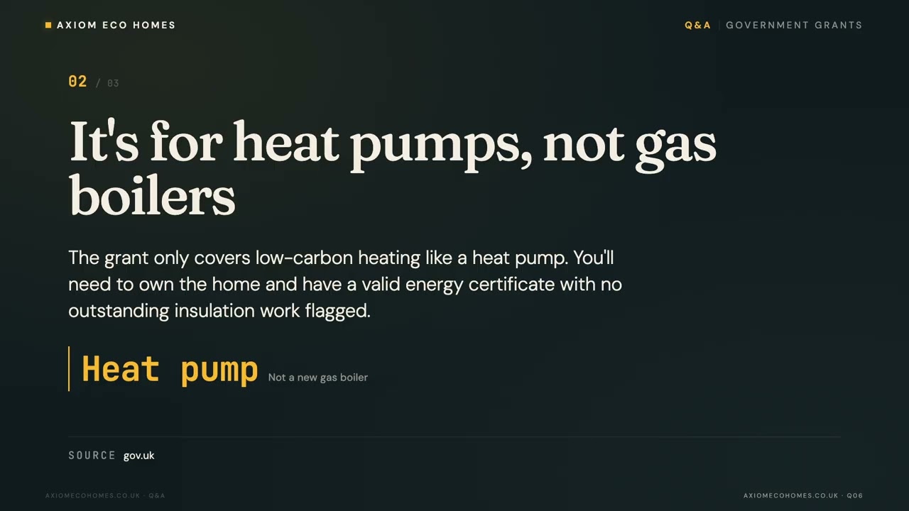 How much is the boiler grant in 2026