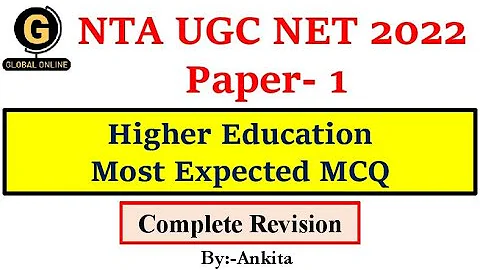 UGC NTA NET Paper 1 | Most Important MCQ of Higher Education | Compete Revision| upcoming Exam 2022 - DayDayNews