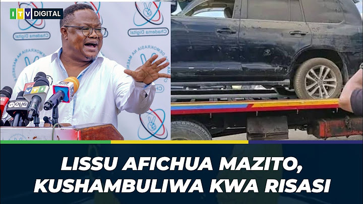 LISSU AFICHUA MAZITO, TUKIO LA KUSHAMBULIWA  RISASI