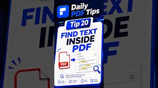 PDF Tips #20: Find Any Text Inside a PDF 🔍📄