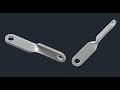 3D bracket with Solid and Surface tools of AutoCAD