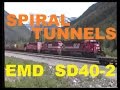 Canadian Pacific CP Rail Trains ~ Spiral Tunnels ~ Rocky Mountains ~ Notch Hill ~ 1994