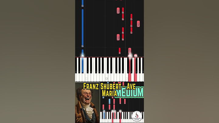 🎹🎶Franz Shubert - Ave Maria - Medium Piano Tutorial - Intermediate