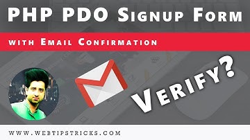 (5/26) PHP PDO Signup Form With Verification Email Create Database Urdu/Hindi