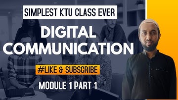 KTU | Digital Communication  | EC 302 | Part 1