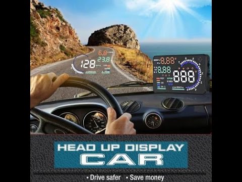 KKMOON 5.5 Large Screen Auto Car HUD Head Up Display with OBD2